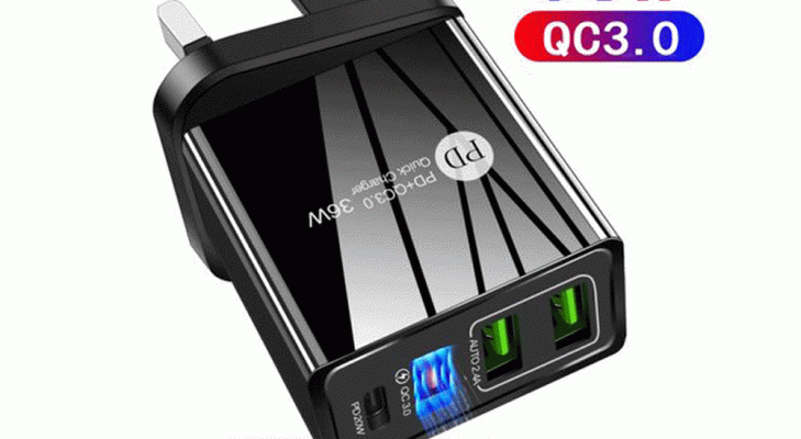 PD+3USB 36W SMARTPHONE CHARGES